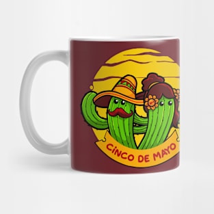 Cinco de mayo cactus couple Mug